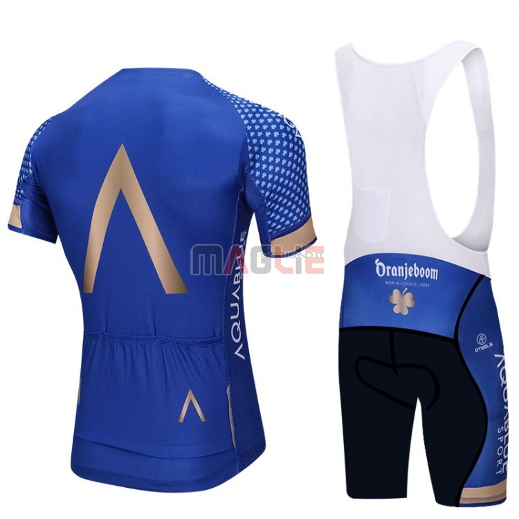 Maglia Aqua Blue Sport Manica Corta 2018 Blu